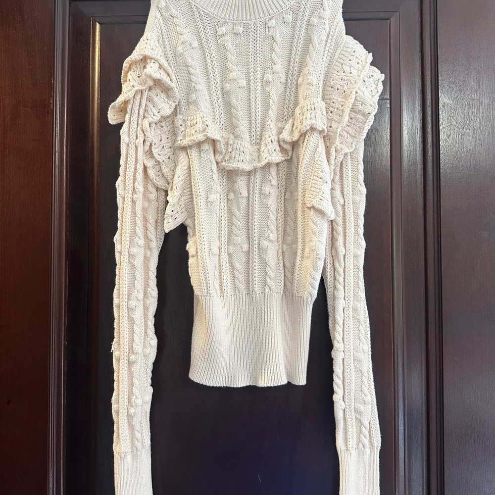 Sfera elegant knitted beige turtle neck - S